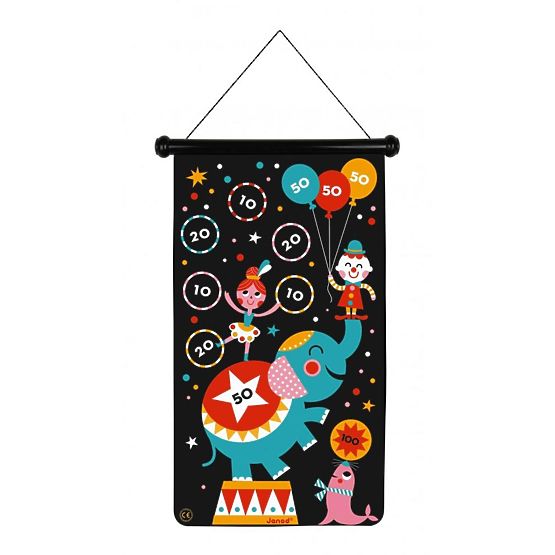 Janod Circ țintă magnetică cu două fețe - 6 săgeți