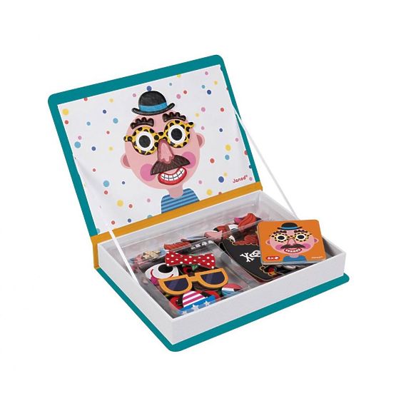 Janod Magnetibook Fețe amuzante băieți