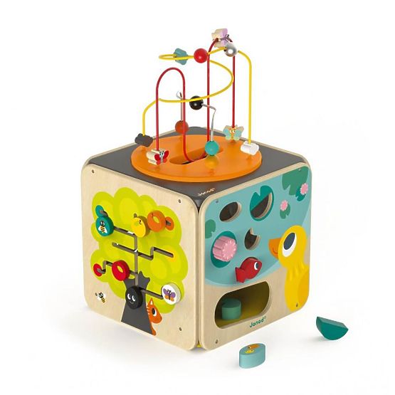 Janod Multifunctional Active Cube cu labirint motor - mare