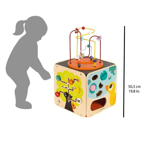 Janod Multifunctional Active Cube cu labirint motor - mare