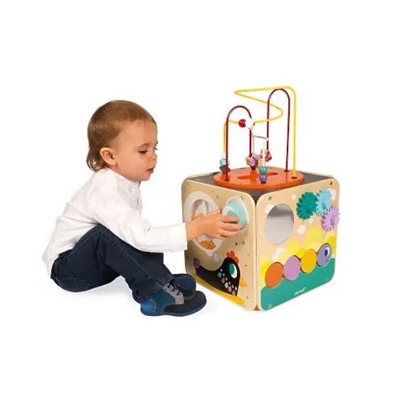 Janod Multifunctional Active Cube cu labirint motor - mare