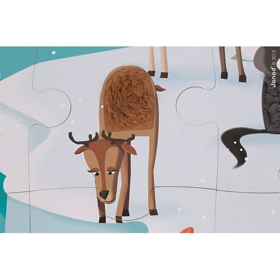 Janod Touch puzzle Viața pe gheață 20 buc