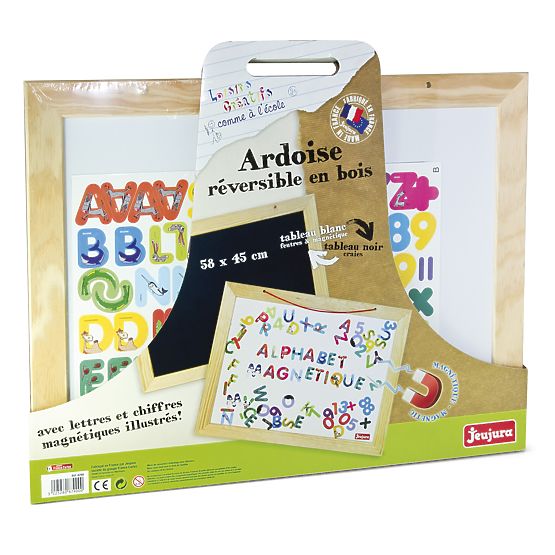 Jeujura Tablă de perete multifuncțională din lemn 58x45 cm