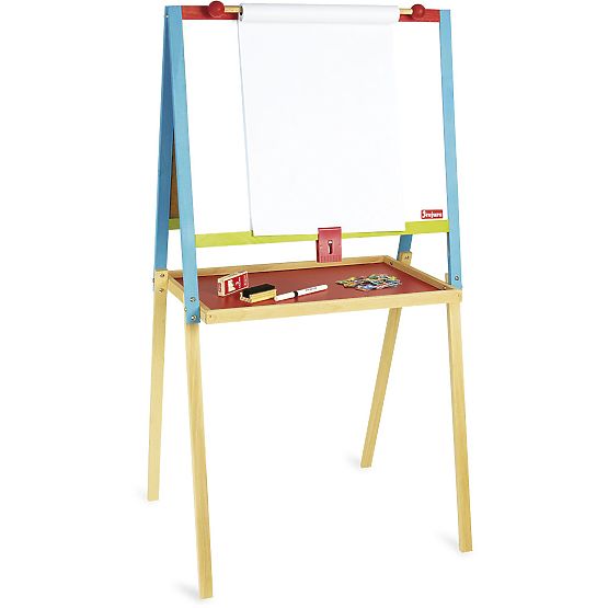 Jeujura Tablă multi-activități din lemn 56x43 cm cu accesorii