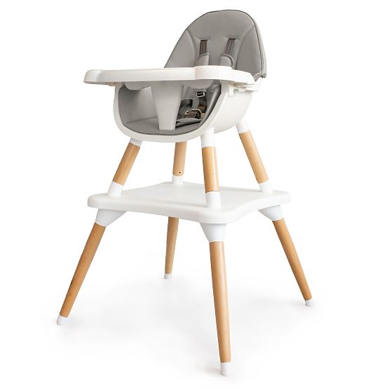 Scaun de masă SKANDI 2in1 - gri