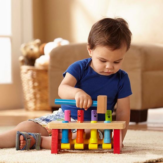 Jucărie de lovit cu ciocanul - Omuleți săltăreți Melissa and Doug