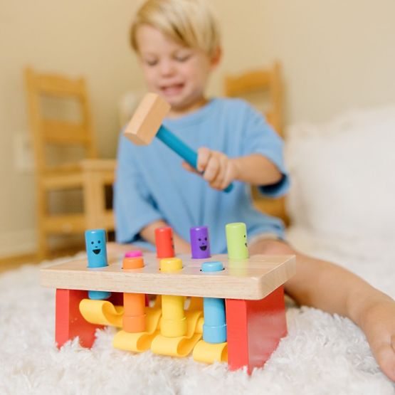 Jucărie de lovit cu ciocanul - Omuleți săltăreți Melissa and Doug