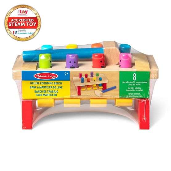 Jucărie de lovit cu ciocanul - Omuleți săltăreți Melissa and Doug