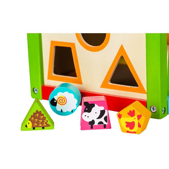 Jucărie educativă din lemn cu labirint