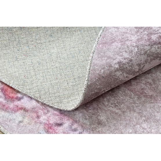 JUNIOR 51549.802 covor rotund pentru spălat coroană pentru copii antiderapant - roz