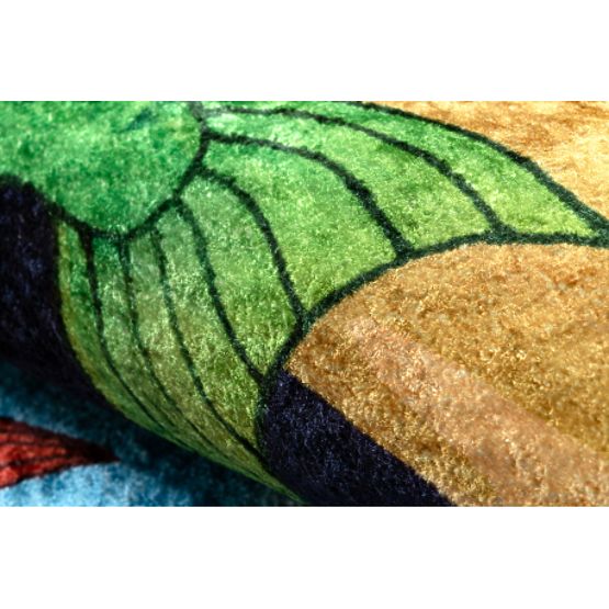 JUNIOR 51594.801 covoraș rotund pentru spălat pești, ocean pentru copii antiderapant - albastru