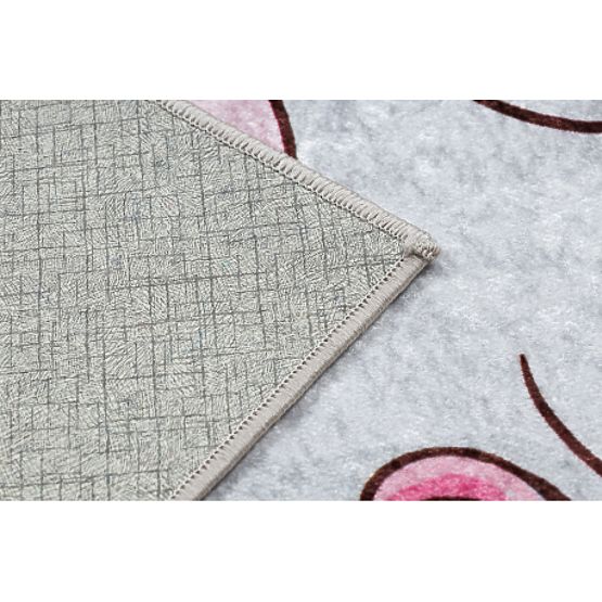 JUNIOR 51855.804 covoraș de spălat Unicorn, nori pentru copii antiderapant - roz