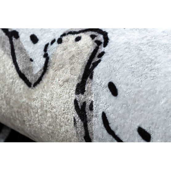 JUNIOR 51974.802 covoraș de spălat Urși, animale pentru copii antiderapant - gri