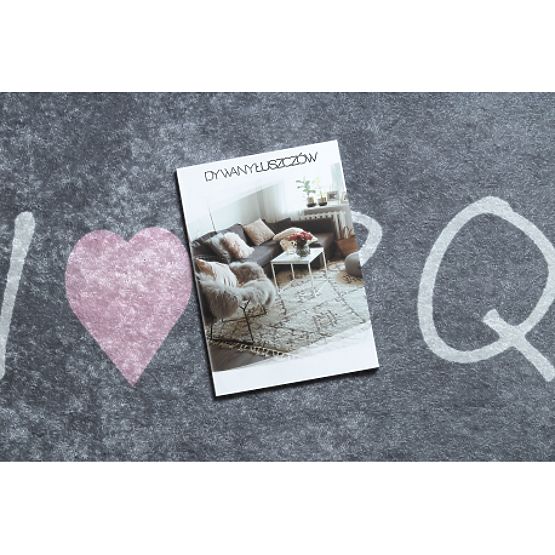 JUNIOR 52106.801 covoraș de spălat Alfabet pentru copii antiderapant - gri