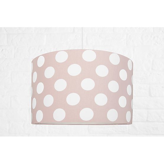 Lampă textilă de agățat – model cu buline roz