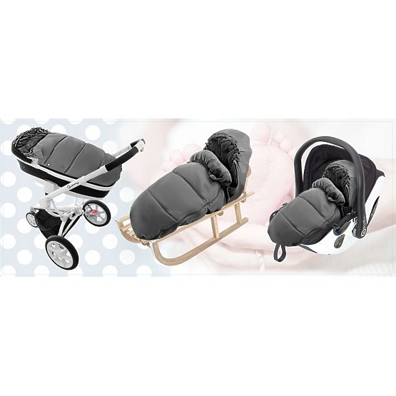 Landou pentru bebeluși gri-minty – model cu bufniță