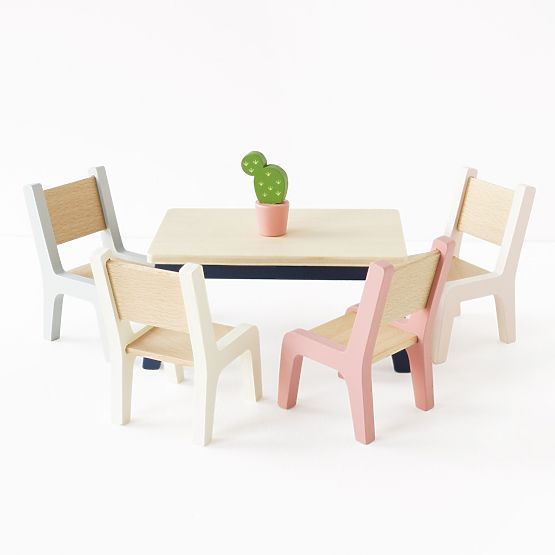 Le Toy Van Mobilier Starter Daisylane - set complet pentru căsuță de păpuși