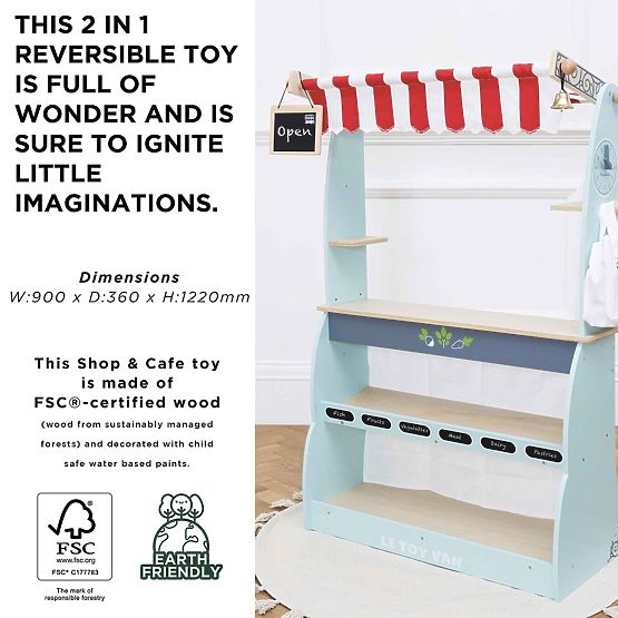 Le Toy Van Stand de vânzare 2 în 1 Honeybake