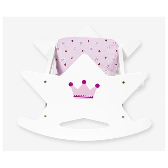 Leagan din lemn Goki pentru papusi cu plapuma