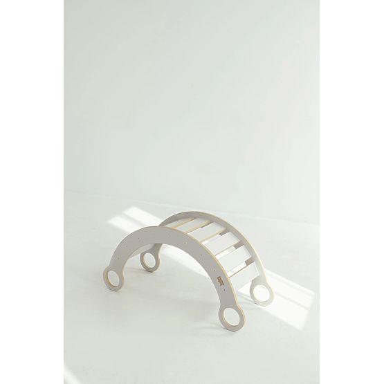 Leagăn din lemn Montessori M - alb