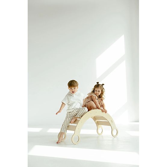 Leagăn din lemn Montessori M - natural