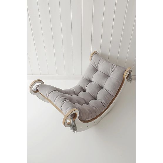 Leagăn din lemn Montessori S - alb