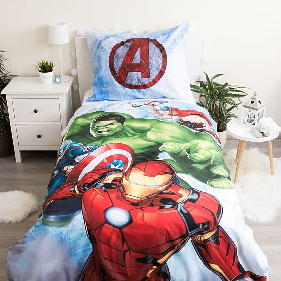 Lenjerie de pat Avengers 140 x 200 cm + 70 x 90 cm