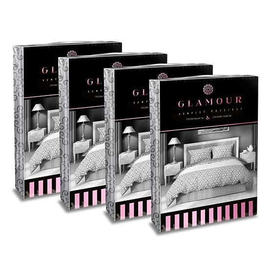 Lenjerie de pat bumbac Glamour flowers 140x200cm + 70x90cm