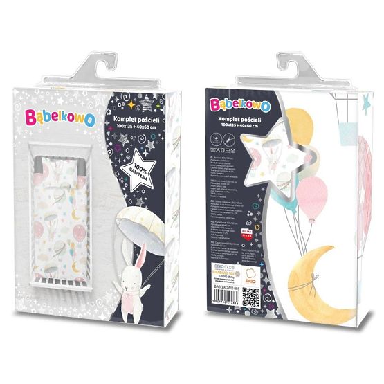 Lenjerie de pat copii 135x100 cm + 60x40 cm Baloane