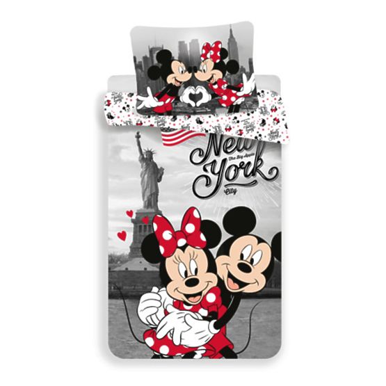 Lenjerie de pat copii 140 x 200 cm + 70 x 90 cm Minnie New York