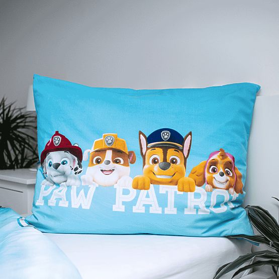 Lenjerie de pat cu efect luminos Paw Patrol 140 x 200 cm + 70 x 90 cm