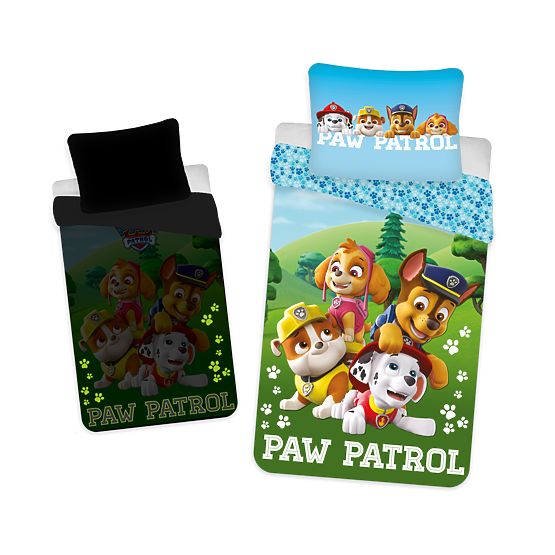Lenjerie de pat cu efect luminos Paw Patrol 140 x 200 cm + 70 x 90 cm