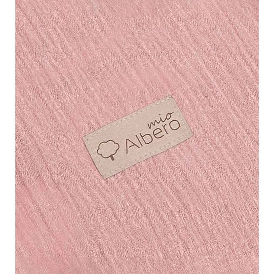 Lenjerie de pat de muselină cu umplutură Hawaii-roz