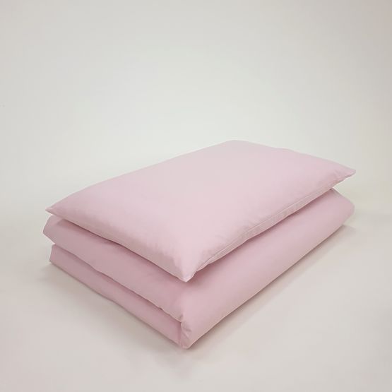 Lenjerie de pat din bumbac pentru copii 100x135 cm - roz