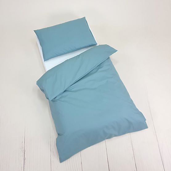 Lenjerie de pat din bumbac pentru copii 120x90 cm - verde