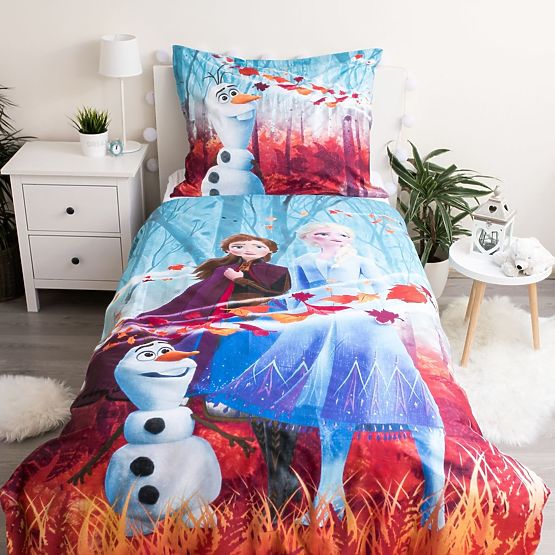 Lenjerie de pat Frozen - surori 140 x 200 cm + 70 x 90 cm