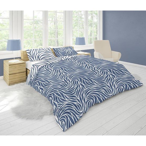 Lenjerie de pat microfibra Waves 140x200cm + 70x90cm