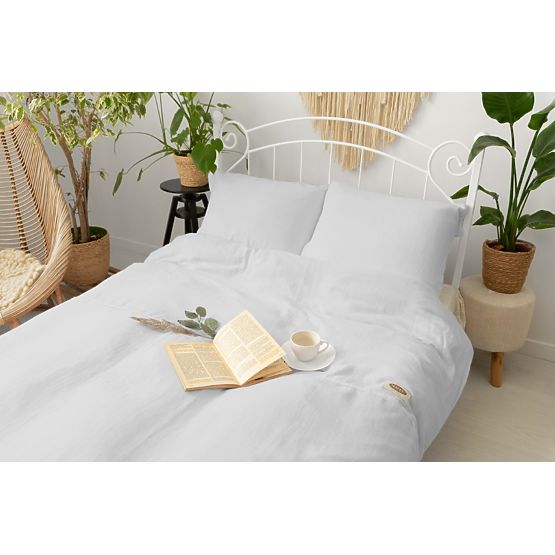 Lenjerie de pat muselina 140x200 cm + 70x90 cm gri deschis