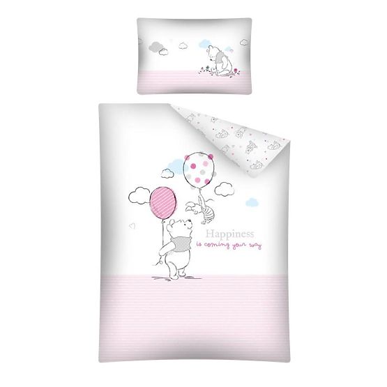 Lenjerie de pat pentru copii cu tema lui Winnie the Pooh și PIGLET