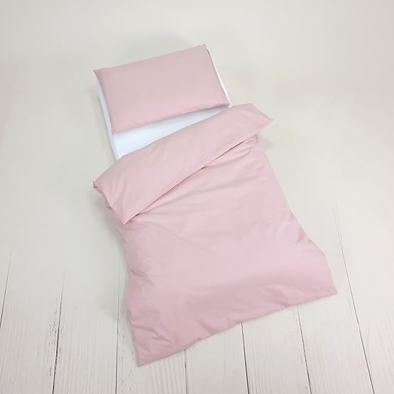 Lenjerie de pat pentru copii din bumbac 120x90 cm - roz