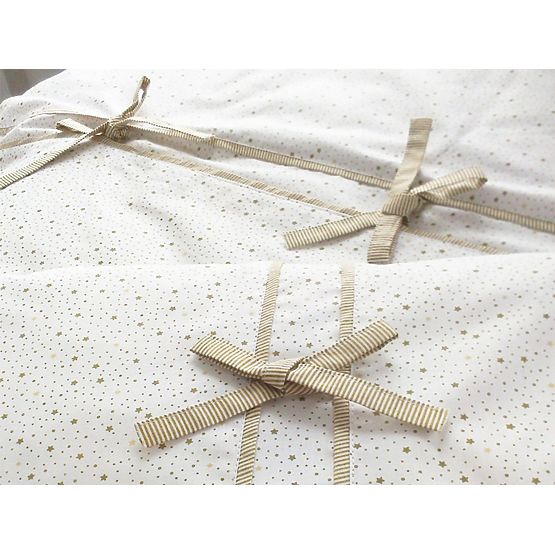 Lenjerie de pat pentru copii în 3 piese mini-mini bej