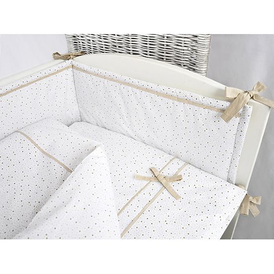 Lenjerie de pat pentru copii în 3 piese mini-mini bej