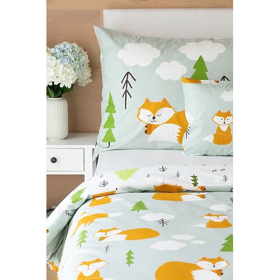 Lenjerie de pat pentru copii Matějovský 140x200 + 70x90 - Vulpi