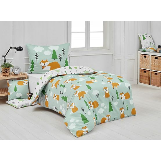 Lenjerie de pat pentru copii Matějovský 140x200 + 70x90 - Vulpi