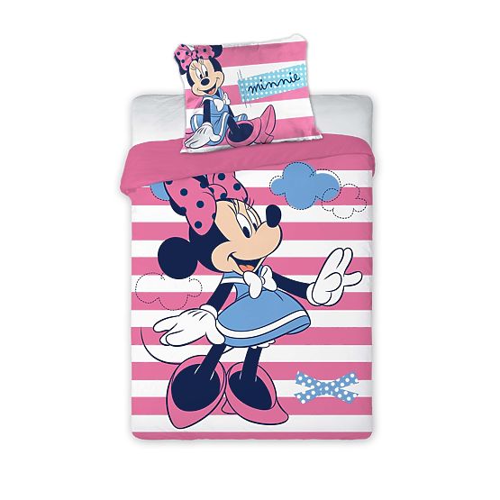 Lenjerie de pat pentru copii 135x100 + 60x40 Minnie Mouse 102