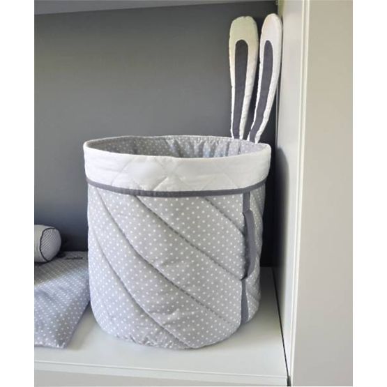 Lenjerie din 3 piese pentru copii – model cu iepuraș gri