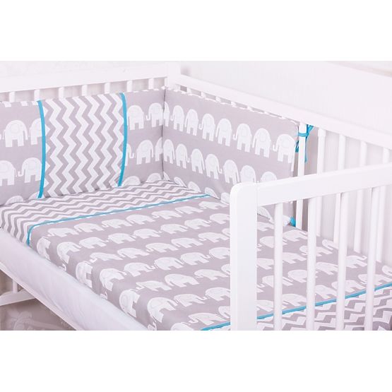 linens la cribs - elefanți
