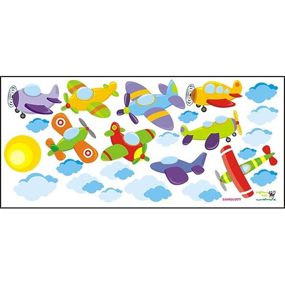 lipicios decorare pe fereastră avioane - 0,3m2