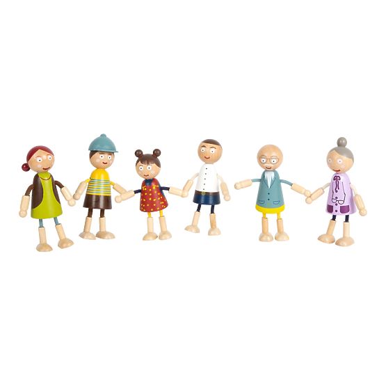 Little Foot Wooden Figures Family