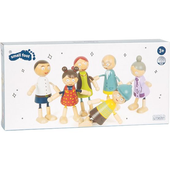 Little Foot Wooden Figures Family